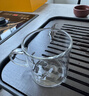TEAHUE玻璃茶杯套裝品茗杯功夫小杯子辦公家用泡茶喝水杯主人杯帶杯架 曬單實(shí)拍圖