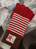 like uu秋冬新款紅品帽子兒童本命年 紅品手套 均碼 曬單實(shí)拍圖