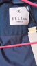 ELLE KIDS童裝 立領(lǐng)繡花牛仔棉服女童冬季新款復古學(xué)院風(fēng)休閑外套 牛仔藍 150 曬單實(shí)拍圖