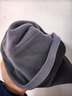 京東京造 圍脖加絨加厚騎行冬季保暖防寒帽子男女防風(fēng)防塵面罩頭巾 黑灰款 曬單實(shí)拍圖