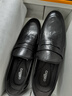 卡帝樂(lè )鱷魚(yú)（CARTELO）英倫一腳蹬休閑皮鞋男夏季透氣樂(lè )福鞋商務(wù)男士低幫鞋K057黑色43 曬單實(shí)拍圖