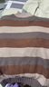 啄木鳥(niǎo)（TUCANO）羊毛衫女冬裝毛衣女新款中長(cháng)款韓版寬松條紋大尺碼羊毛針織打底衫 咖啡色加絨 XL 曬單實(shí)拍圖