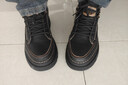 海瀾之家HLA新年禮物男秋冬工裝皮鞋男士中幫潮流休閑鞋男 F339 黑色 40 曬單實(shí)拍圖