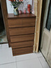 實(shí)木五斗柜客廳大容量?jì)Σ毓窆艠?shù)參天臥室床尾置物柜藝術(shù)感抽屜柜 60cm檀木色/五層六抽-實(shí)木生態(tài)板 曬單實(shí)拍圖