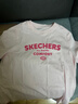 Skechers斯凱奇男女童純棉短袖T恤衫兒童夏季寬松透氣運動(dòng)上衣L225K055 曬單實(shí)拍圖