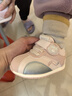 江博士秋季男女童步前鞋可愛(ài)卡通透氣輕便易穿脫魔術(shù)貼寶寶鞋 粉/銀 21 腳長(cháng)約12.0-12.6 曬單實(shí)拍圖