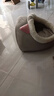 Lanswood 貓窩四季通用半封閉式貓狗窩秋冬天保暖墊子別墅貓屋貓舍貓床墊 布偶英短款中號-適合13斤內 曬單實(shí)拍圖