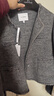 香影【羊毛+羊絨】灰色小香風(fēng)毛呢外套女2026春裝新款雙面呢大衣 中灰 L 165/88A/110-125斤 曬單實(shí)拍圖