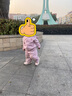 贏(yíng)一貝（Yingyibei）寶寶衛衣套裝嬰幼兒春秋兒童兩件套春季男童連帽外套女童褲子春裝 粉色 90 曬單實(shí)拍圖