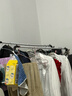 衣架落地臥室家用雙桿晾衣架掛衣架子室內衣服衣帽架加粗陽(yáng)臺衣桿 150cm白雙桿+雙層置物+帶輪 曬單實(shí)拍圖
