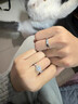 DR莫桑石一克拉鉆戒情侶對戒對戒求結婚真鉆石戒指婚戒送女友 + 2克拉女戒+十分男戒 閉口下單備注碼數 曬單實(shí)拍圖
