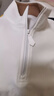 霞湖世家雙面真德絨長(cháng)袖t恤男立領(lǐng)半拉鏈保暖打底衫秋衣NL091 白色 L （131-145斤） 曬單實(shí)拍圖