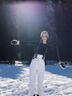 牧途雪滑雪褲女雙板單板滑雪服滑雪裝備防風(fēng)防水加厚保暖滑雪背帶褲 652 白色 M 曬單實(shí)拍圖