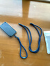 英悅手機掛繩手腕斜挎掛脖防丟鏈帶貼片夾片墊片超薄連接片適用蘋(píng)果華為榮耀小米三星金屬吊繩掛件掛飾 三合一【寶石藍】斜挎/掛脖/手腕繩 曬單實(shí)拍圖