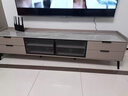 嘉名朗蜂窩鋁電視柜巖板現代簡(jiǎn)約家用收納茶幾組合落地客廳極簡(jiǎn)電視柜 【奶油白】1.6m電視柜 曬單實(shí)拍圖