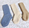 莫代爾兒童羊毛襪嬰兒長(cháng)筒襪秋冬加絨加厚毛圈新生寶寶長(cháng)襪子男女0-12月 曬單實(shí)拍圖