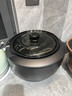 西哲（sezze）日本伊賀燒電飯煲陶瓷內膽電飯鍋智能家用多功能柴火飯煲仔飯煮飯鍋3L小型煮粥煲湯無(wú)涂層電土燉鍋 【單膽】- 3L -【1-6人適用】 曬單實(shí)拍圖