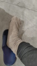 貓人羊毛桑蠶絲睡眠襪子男女款秋冬保暖防寒老年人孕婦加厚寬松地板襪 曬單實(shí)拍圖