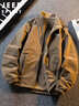 JEEP SPIRIT吉普加絨加厚雙面穿外套男秋冬款保暖搖粒絨立領(lǐng)夾克 駝色 3XL 曬單實(shí)拍圖