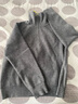 伊芙麗（eifini）蔣欣代言伊芙麗半開(kāi)翻領(lǐng)基礎拉鏈針織開(kāi)衫厚款溫暖外搭2025冬新款 灰色 半開(kāi)翻領(lǐng) 預售 [1月31日]發(fā) XL 曬單實(shí)拍圖