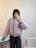 香影【鵝絨服】短款泡芙羽絨服女2025冬季新款寬松休閑香芋紫外套 紫色 M 160/84A/95-110斤 曬單實(shí)拍圖