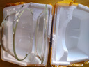 畔敘豆耐高溫透明玻璃蒸蛋碗高硼硅雙耳碗帶蓋雙耳水晶煲泡面碗 700ml帶蓋 曬單實(shí)拍圖