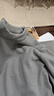 冬季保暖內衣套裝加絨加厚駝絨防寒特厚男女發(fā)熱秋衣秋褲衣 【半高領(lǐng)】淺灰 3XL 建議150-170斤 曬單實(shí)拍圖