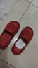 HIPANDA浴室拖鞋女士防滑EVA軟底家用室內家居柔軟舒適不掉跟 紅色 38-39 曬單實(shí)拍圖