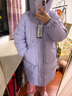 雅鹿羽絨服女中長(cháng)款2025冬季新款時(shí)尚韓版寬松連帽加厚保暖女士外套 紫色 M (160) 曬單實(shí)拍圖