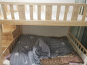 汀煌實(shí)木上下床雙層床小戶(hù)型架子上下鋪雙人子母床兩層木床高低兒童床 梯柜+書(shū)架+雙抽+床墊上130下150 曬單實(shí)拍圖