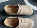 西遇（Westlink）西遇內增高勃肯鞋女秋季百搭全包軟底厚底一腳蹬單鞋 卡其色 37 曬單實(shí)拍圖