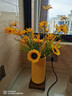 向日葵仿真花假花單朵太陽(yáng)花家居室內舞蹈手持道具花插花仿生花束 單頭向日葵6枝(多枝更劃算) 曬單實(shí)拍圖