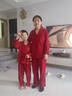 京舒棉京東自有品牌棉嘟嘟棉磨毛女長(cháng)袖睡衣家居服情人節新年紅  L 曬單實(shí)拍圖