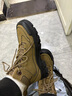 駱駝（CAMEL）工裝馬丁靴城市戶(hù)外中幫登山厚底徒步鞋 G14W342614 卡其 43  曬單實(shí)拍圖