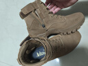 金猴男鞋作戰訓練靴新式牛皮短幫短筒靴子防穿刺戶(hù)外運動(dòng)登山馬丁靴 棕色 39 曬單實(shí)拍圖