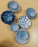 美濃燒（Mino Yaki）經(jīng)典日式和風(fēng)藍繪古染陶瓷釉下彩碗盤(pán)碟10頭家用餐具套裝 4.5英寸飯碗+盤(pán) 10頭 10件 曬單實(shí)拍圖