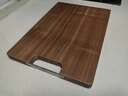 愛(ài)仕達（ASD）菜板進(jìn)口烏檀木99%抗菌砧板整木加大加厚雙面防霉面板40*28*2.5cm 曬單實(shí)拍圖