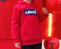 Levi's李維斯童裝兒童連帽衛衣2025秋冬加絨衛衣男童女童休閑套頭上衣 曬單實(shí)拍圖