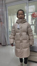 巴布豆（BOBDOG）正品金標兒童羽絨服中長(cháng)款男女童裝2025新款6-15歲中大童保暖外套 卡其色 【兒童成人皆可穿】 140 推薦【身高120-130cm】 曬單實(shí)拍圖