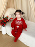 G.duck小黃鴨滿(mǎn)月嬰兒衣服春秋季新生兒連體衣周歲禮服女寶寶唐裝中國風(fēng) 紅色 73cm 73碼3-7月【建議寶寶6-8公斤左右】CM 曬單實(shí)拍圖