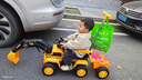 艾酷瑪兒童電動(dòng)挖掘機兒童電動(dòng)車(chē)兒童車(chē)挖掘機可坐人電動(dòng)可挖土周歲禮物 活力黃|6V4.5A電瓶+手動(dòng)挖臂+推把 曬單實(shí)拍圖