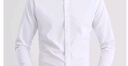 羅蒙（ROMON）純色商務(wù)職業(yè)正裝男士白襯衫工裝外套長(cháng)袖襯衣男CS108白色2XL 曬單實(shí)拍圖