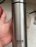 哈爾斯（HAERS）保溫杯316不銹鋼304男女商務(wù)辦公杯帶茶隔泡茶杯子便攜定制水杯 鋼本色316不銹鋼500ml 曬單實(shí)拍圖