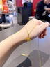 中國黃金（CHINA GOLD）黃金項鏈女款足金雪花項鏈5G金吊墜素鏈情人節生日禮物送女友 今/次日達*雪花吊墜【配S925鏈】約1.1g 曬單實(shí)拍圖