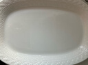 京東京造 盤(pán)子 魚(yú)盤(pán)餐盤(pán)子家用菜盤(pán)陶瓷餐具 浮雕楓丹白露 12英寸*1 曬單實(shí)拍圖
