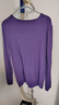 LOVER RUCCI法國純棉線(xiàn)針織衫套頭圓領(lǐng)毛衣打底衫女2026新款春秋冬寬松上衣 紫色 2XL 140-160 曬單實(shí)拍圖