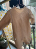 babylove嬰兒連體衣秋冬薄夾棉哈衣爬爬服男女寶寶保暖衣服加厚彩棉睡衣 無(wú)染彩棕 66cm 曬單實(shí)拍圖
