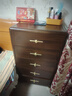 顧樂(lè )家（GULEJAR）新中式實(shí)木斗柜五斗柜臥室收納柜床尾柜客廳靠墻大容量現代抽屜柜 胡桃色五斗柜：長(cháng)60寬40高105CM 曬單實(shí)拍圖