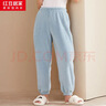 紅豆居家法蘭絨睡褲女秋冬蓬松陽(yáng)光絨柔軟舒適女士家居褲 JBJ820 淺天藍 165/72A  曬單實(shí)拍圖