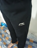 李寧（LI-NING）運動(dòng)褲加絨加厚男直筒冬季寬松休閑百搭衛褲舒適平口運動(dòng)褲子男 曬單實(shí)拍圖